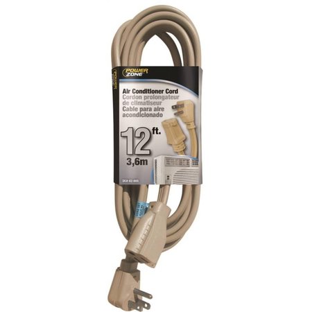 POWERZONE Cord Ext Ac 14/3Spt-3X12Ft Bge OR681512